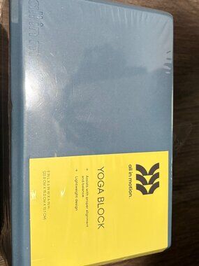 All in Motion Yoga Block Lightweight Design NEW selaed